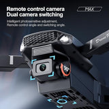E88 Drone with Screen Controller with SD card, Foldable Mini Drone for Beginners, 2 Batteries, 360?? Flips Waypoint Fly, Active Obstacle Avoidance, One Key Take Off/Landing. (2 batteries – Black)
