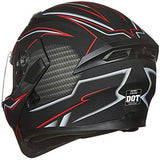 ILM Motorcycle Dual Visor Flip up Modular Full Face Helmet DOT 6 Colors Model 902