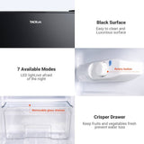Tacklife Mini Fridge with Freezer 3.1 Cu.ft, Compact Refrigerator 2 Door Low Noise, Energy Saving, LED INSIDE, Upright Fridge fo