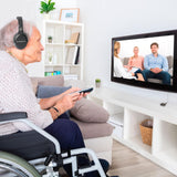 Over-Ear Headphones BlueVIBE GTV TV Headphones Wireless for Hearing Impaired & Seniors ?C Easy Setup Plug and Play for TV Watching, Hard of Hearing ?C 10 Hour Battery Life, No Audio Delay, 2.4GHz RF Transmitter