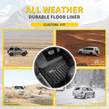 3W?Floor?Mats?Compatible for Range Rover Velar 2017-2022 TPE?All?Weather?Custom?Fit?Floor?Liner?for Range Rover Velar1st?and?2nd?Row?Full?Set Car?Liners Black