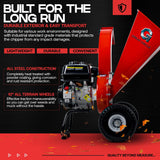GreatCircleUSA Mini Wood Chipper Shredder Mulcher Ultra Duty 7 HP Gas Powered 3 Inch Max Wood Capacity EPA/CARB Certified Aids in Fire Prevention and Building Firebreaks