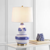 Safavieh Aileen Blue u0026 White Table Lamp
