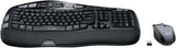 Logitech – MK570 Comfort Wave Wireless Keyboard and Optical Mouse (Renewed)