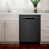 Bosch – 800 Series 24 Top Control Built-In Dishwasher with CrystalDry, Stainless Steel Tub, 3rd Rack, 42 dBa – Black stainless steel