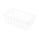 Freezer Wire Baskets, Kitchen Storage Organizer Bins for Chest and Upright Freezer, Refrigerator Dividers Containers with Handles – Pearl White (3)