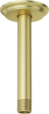 Pfister, 015-06CBG, 6 Ceiling Mounted Shower Arm with Flange, Brushed Gold