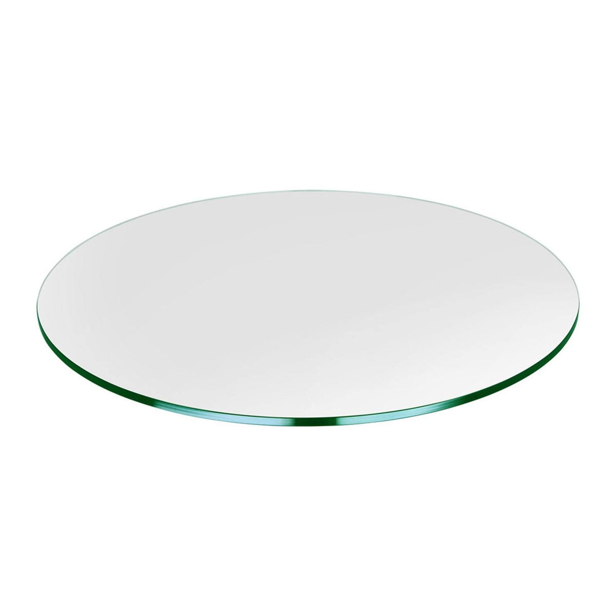 Dulles Glass 48 inch Round 3/8 inch Thick Tempered Glass Table Top, Clear