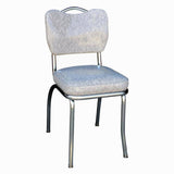 Richardson Seating Handle Back Diner Chair with 2×22 Box Seat Cracked Ice Grey