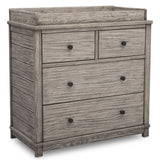 Simmons Kid&s Monterey 4 Drawer Dresser with Change Top – Rustic White
