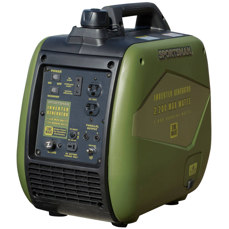 Sportsman 2200W Gasoline Powered Recoil Start Portable Digital Inverter Generator with Parallel Capability – CARB – 120V