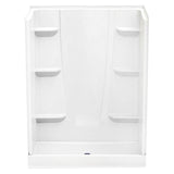 Aquatic 6034CS-AW A2 34 in. x 60 in. x 76 in. Shower Stall in White