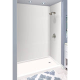Transolid Expressions 32-in x 60-in x 96-in Glue to Wall Tub/Shower Wall Kit in White