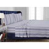 200-gsm Damask Printed Deep Pocket Flannel Sheet Set King