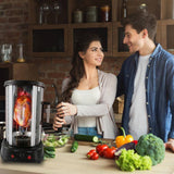 Nutrichef Vertical Rotisserie Oven – Rotating Kebob Cooker, Black