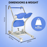 ArjoHuntleigh Sara Stedy Sit to Stand Manual Patient Lift Aid | Fully Assembled Elderly Assistance Products | Holds up to 400 Pounds | Intended for Users 4’11 – 6’6