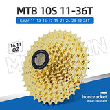 VG SPORTS 10 Speed Cassette 11-25T/11-28T/11-32T/11-36T/11-40T/11-42T/11-46T Bicycle Cassette Fit for Mountain Bike/Road Bike Cassette Compatible with Shimano Sram
