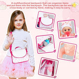 Baby Doll Toys Set, 14 Doll Toys, 25Pcs Dolls Care Toy Playset, Toddlers Toy Doll Set Incl Cradle Crib, High Chair, Milk Bottle, Pacifier, Diaper, Baby Gift for Age 3 4 5 6+ Years Old Girls Boys