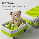 12V Electric Ride-On Car for Kids with Cleaning Fun | Go Kart | 3 in 1 Kids Electric Vehicle | Detachable Cleaner & LED Lights,Safe Toy for Ages 3-8, Indoor/Outdoor Use Safe & Educational Gift (Green)