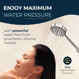HammerHead Showers? Solid Metal LOW FLOW Handheld Shower Head with Hose and Brass Holder – OIL RUBBED BRONZE ?C Water Saving 1.75 GPM Detachable Shower Head – Adjustable Shower Wand Bracket & 6ft Hose