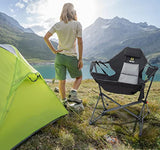 Nice C Hammock Camping Chair, Camping Chair Rocker, Swinging Chair, High Back with Stand, Cup Holder, Side Pocket, Heavy Duty (1-Pack)