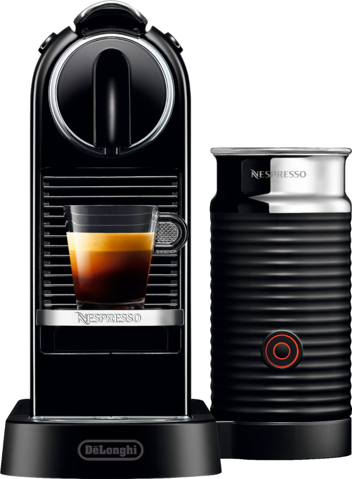 De’Longhi – Nespresso Citiz Espresso Machine by De’Longhi with milk frother – Limousine Black