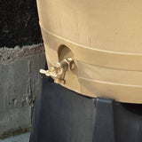 RTS Oak Rain Barrel w/ Brass Spigot