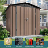 Lofka 6 x 4 FT Outdoor Shed for Storage Metal Garden Shed with Double Lockable Doors