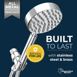 HammerHead Showers? Solid Metal LOW FLOW Handheld Shower Head with Hose and Brass Holder – OIL RUBBED BRONZE ?C Water Saving 1.75 GPM Detachable Shower Head – Adjustable Shower Wand Bracket & 6ft Hose