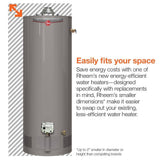 Rheem Performance Manufactured Housing 40 gal. Tall 6 Year 34,000 BTU Natural