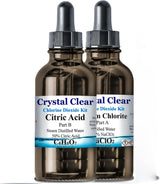 Family Health Products Chlorine Dioxide Kit 1:1 Citric Acid Sodium Solution 2 Part Classic Liquid Set (8oz) Pack of 2