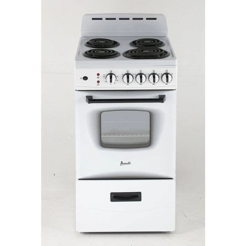 Avanti 20 in. 2.1 cu. ft. Electric Range in White