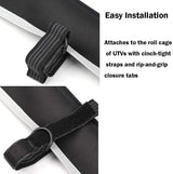 Kemimoto UTV Windshield Compatible with Kawasaki Mule 600 Mule 610XC SE SX Clear Fold Up UTV Full Front Windshield