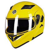 ILM Motorcycle Dual Visor Flip up Modular Full Face Helmet DOT 6 Colors Model 902