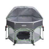 Graco Pack &n Play Playard with Automatic Folding Feet – Stratus , Gray