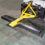 Titan Attachments 6 Landscape Rake for Compact Tractors, Quick Hitch Compatible