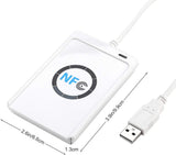 NFC ACR122U RFID Contactless Smart IC Card Reader Writer, ACR122U NFC RFID Contactless Smart Reader & Writer/USB + 5X IC Card ACR122U RFID Smart Card NFC