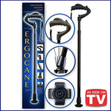 Ergocane Fully Adjustable Ergonomic Cane (Brown)
