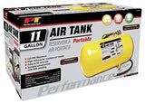 Performance Tool W10011 Hi-Viz 11-Gallon Horizontal Portable Air Tank with Tire