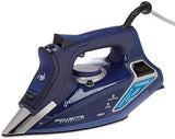 Rowenta DW9280 Steam Force Steam Iron with 400-Hole Stainless Steel Soleplate, 1800-Watt, Blue
