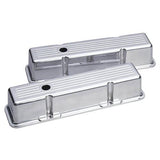 SBC 350, 400, 305 Summit Racing Die-Cast Aluminum Valve Covers – Polished, Tall, Cast Aluminum, Small Block Chevy | Summit Racin