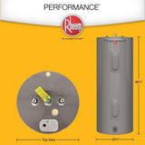 ??Rheem Performance 40 gal. Medium 6 Year 4500/4500-Watt Elements Electric Tank Water Heater
