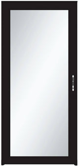 Larson Signature Classic 36-in x 81-in Black Full-view Aluminum Storm Door | 14904052