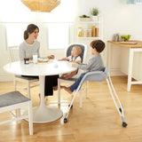 Ingenuity SmartClean Trio Elite 3-in-1 Convertible High Chair, Toddler Chair, and Booster Seat, For Ages 6 Months and Up, Unisex – Slate