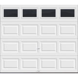Clopay Classic Collection 8 ft. x 7 ft. 6.5 R-Value Insulated White Garage Door with Plain Window 111378
