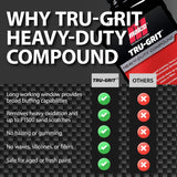 Malco Tru Grit – Heavy Duty Buffing and Polishing Compound for Cars/Automotive Paint Correction and Detailing/Removes 1000-1500 Grit Sand Scratches / 1 Gallon (120001)