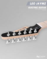 Leo Jaymz 39 Full Size ST Style Electric Guitar Starter Kit with SSH Pickup, 5W Portable Amp, Tuner, Gig Bag, Strap & Accessories (Violet Ocean)