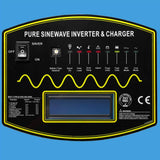 SUNGOLDPOWER 18000W Peak 54000W Split Phase Pure Sine Wave Power Inverter,Low Frequency Inverter DC 48V AC Input 240V AC Output 120V 240V Converter, with 40A MPPT Solar Charger Controller 18KW