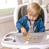 Ingenuity SmartClean Trio Elite 3-in-1 Convertible High Chair, Toddler Chair, and Booster Seat, For Ages 6 Months and Up, Unisex – Slate