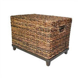 Threshold Wicker Large Storage Trunk, Dark Global Brown